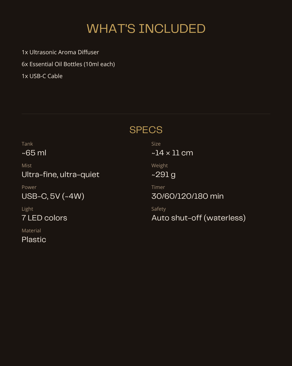 AuraMist Ritual Kit — whats included and specs