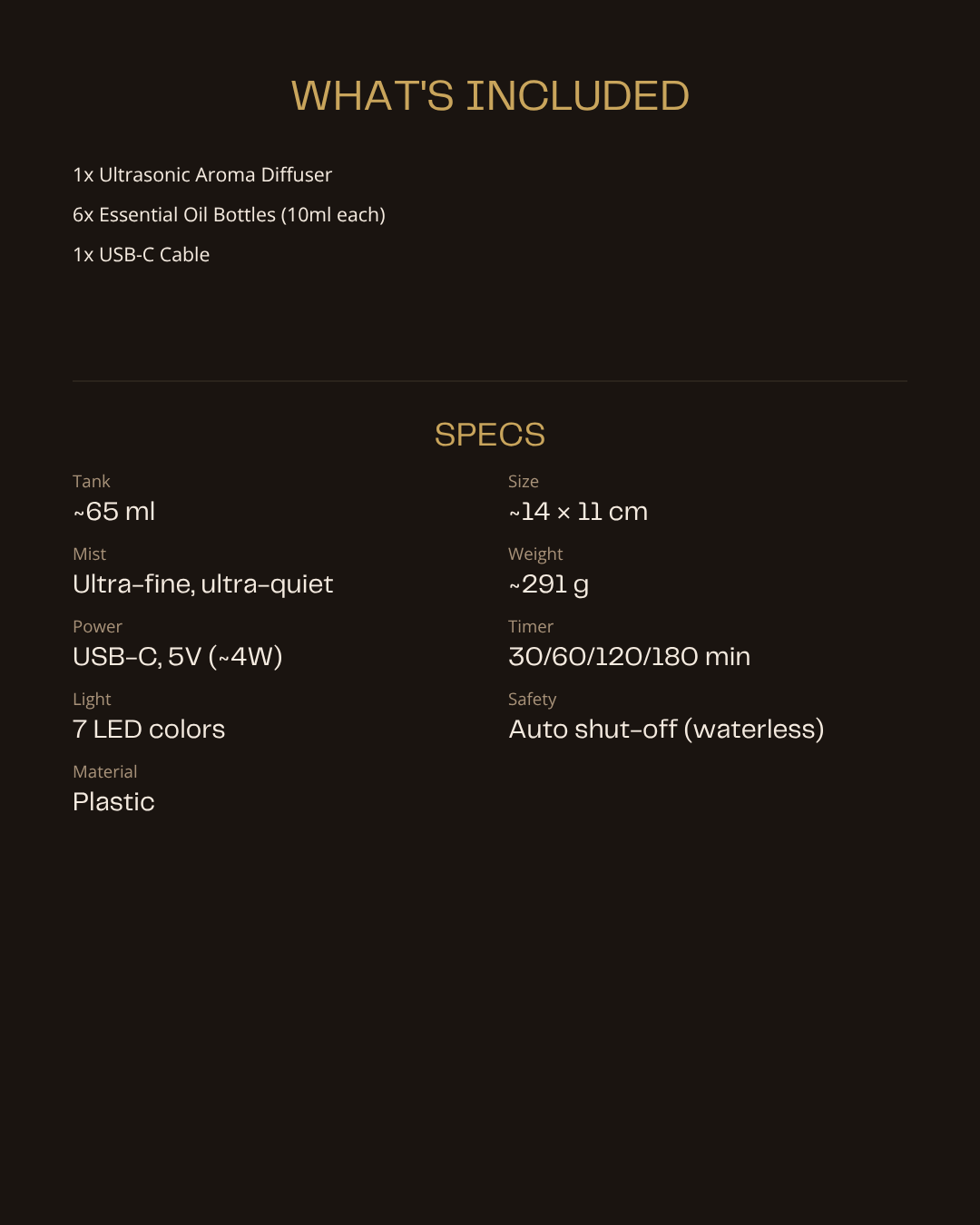 AuraMist Ritual Kit — whats included and specs